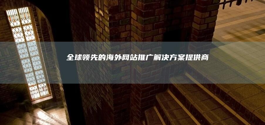 全球领先的海外网站推广解决方案提供商